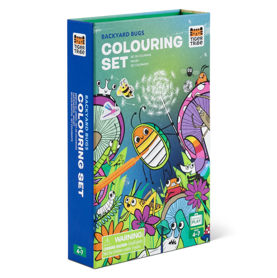 COLOURING SET BACKYARD BUGS