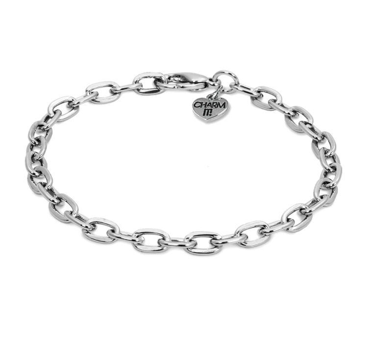 BRACELET CHAIN SILVER CHARM IT