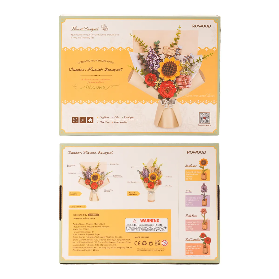 WOODEN FLOWER BOUQUET ROLIFE