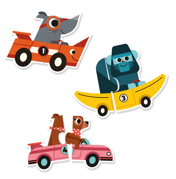 PUZZLE DUO RACING CARS
