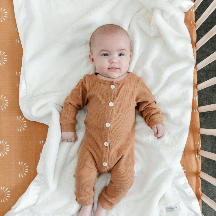 BLANKET SATIN TRIM IVORY