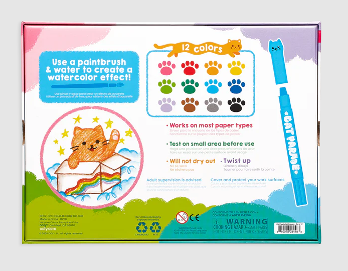 GEL CRAYONS CAT PARADE 12PK