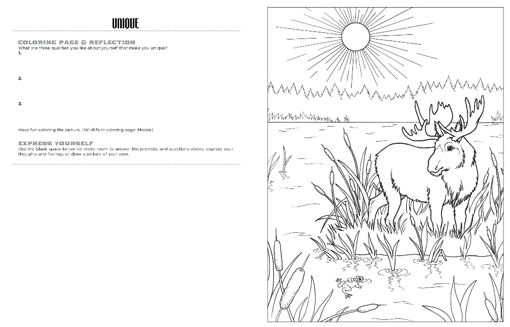 COLORING BOOK DISCOVER THE LAKE