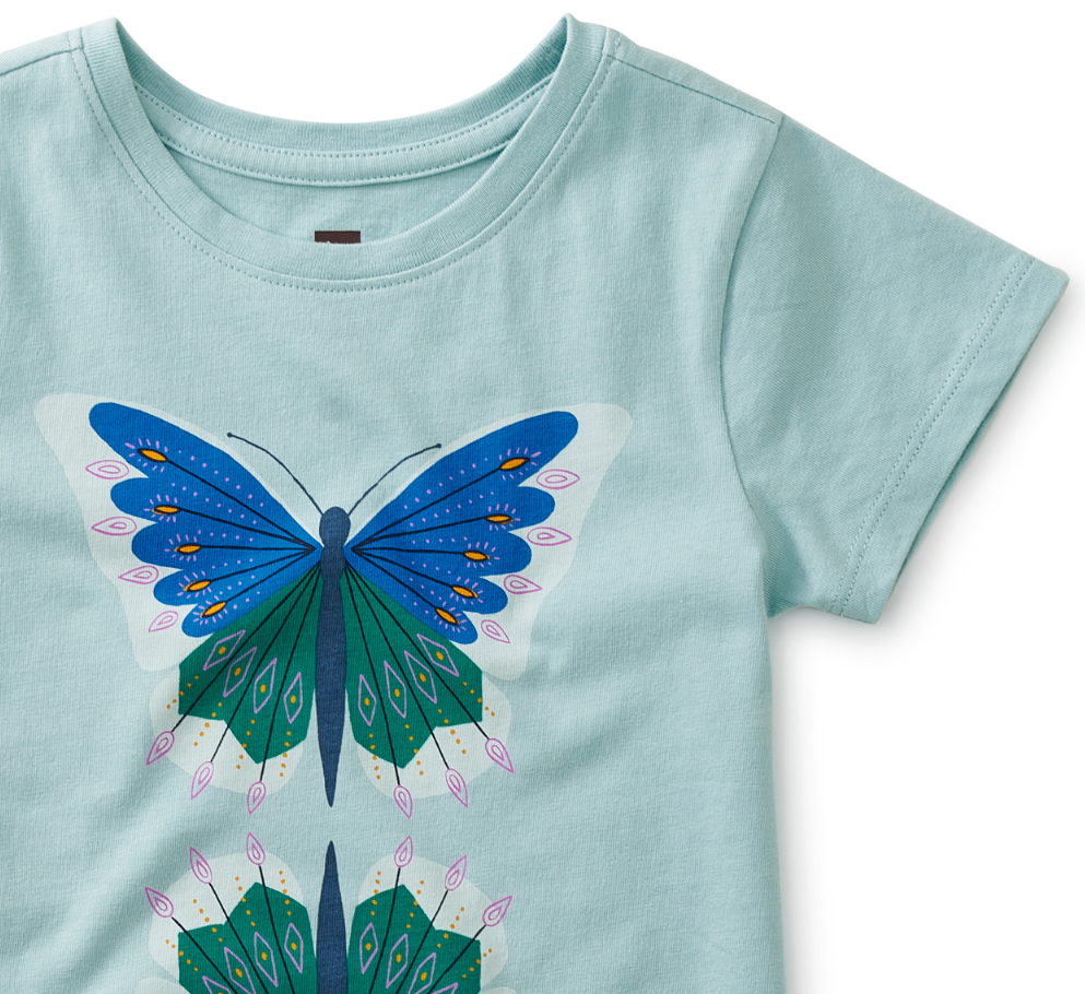 TOP BUTTERFLY BLUE