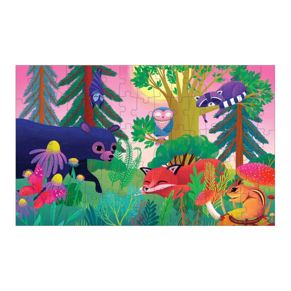 PUZZLE LENTICULAR FOREST DAY & NIGHT 75 PC