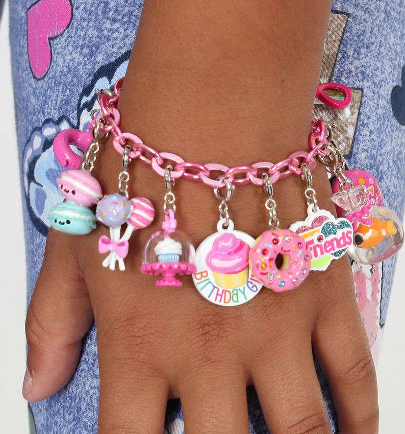 BRACELET CHAIN PINK CHARM IT