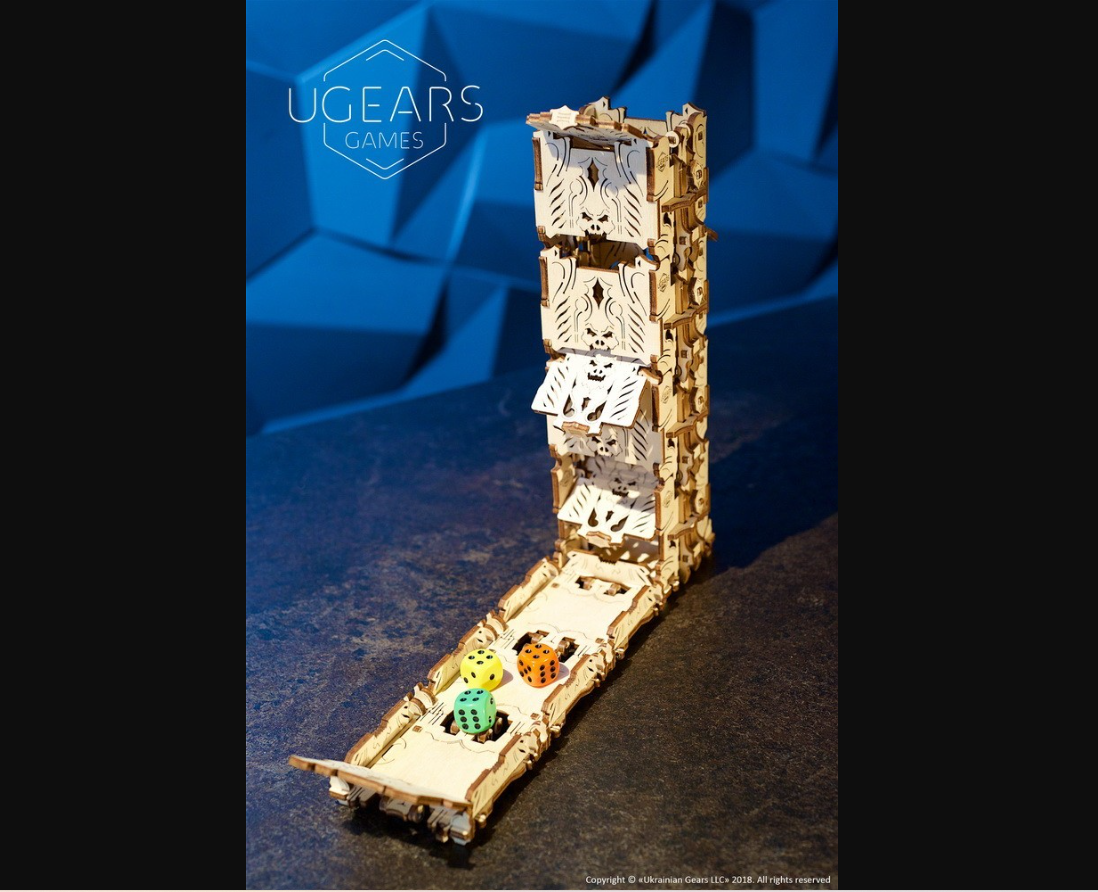 UGEARS MODULAR DICE TOWER