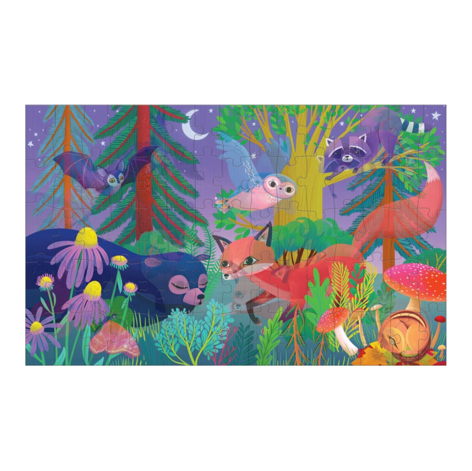PUZZLE LENTICULAR FOREST DAY & NIGHT 75 PC