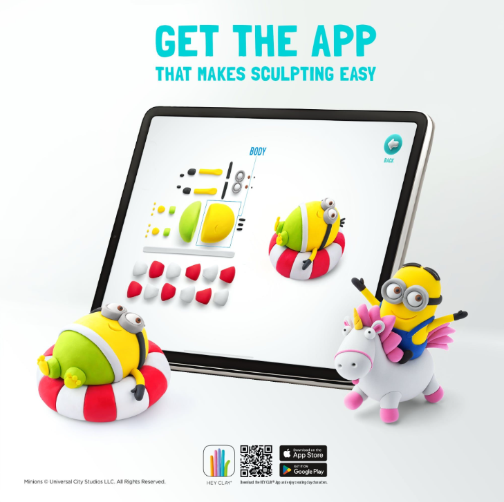 HEY CLAY SCULPT WITH APP MINIONS