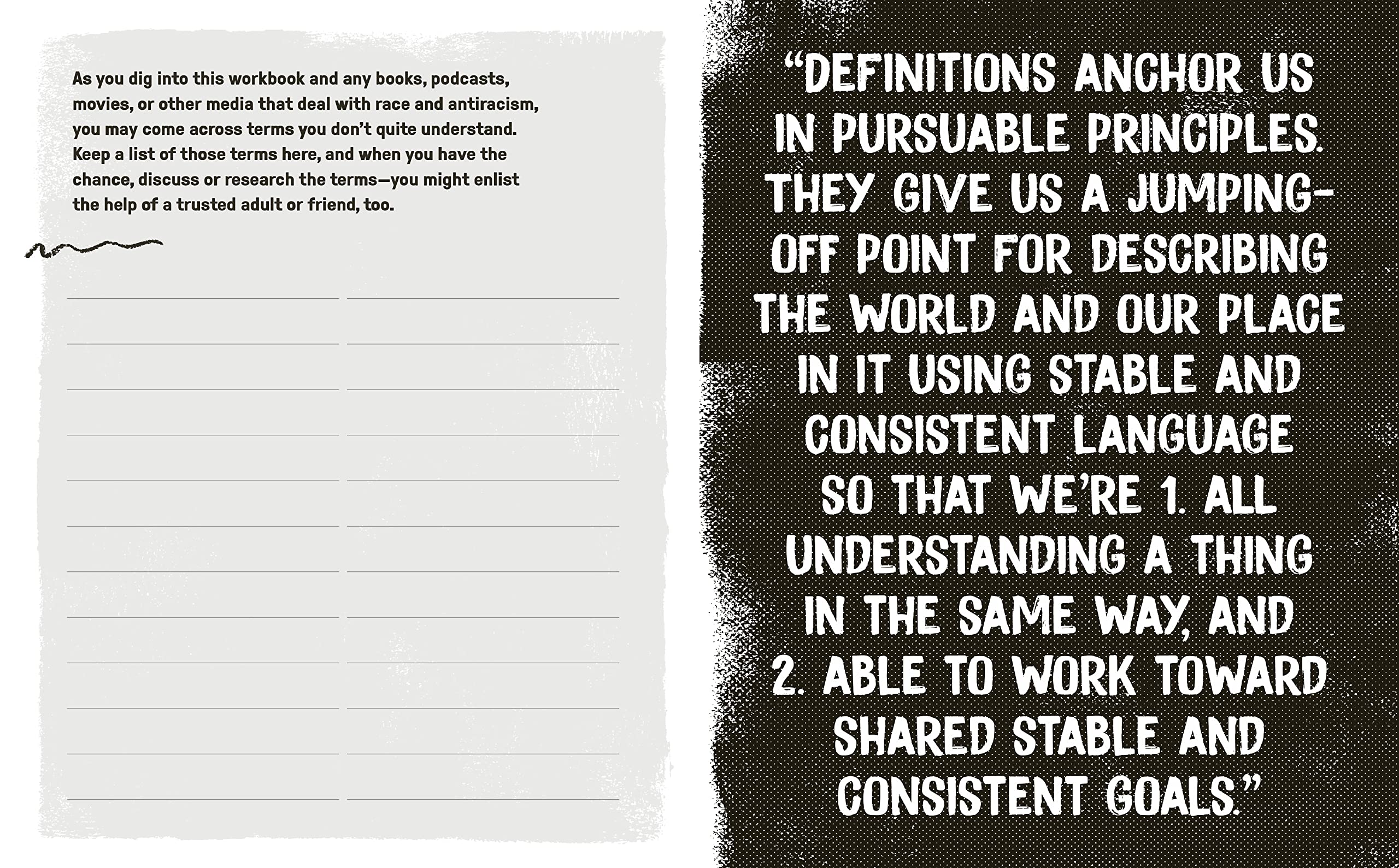 YOUNG ANTIRACIST'S WORKBOOK  JRNL