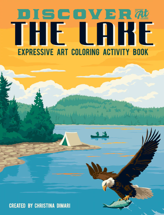 COLORING BOOK DISCOVER THE LAKE