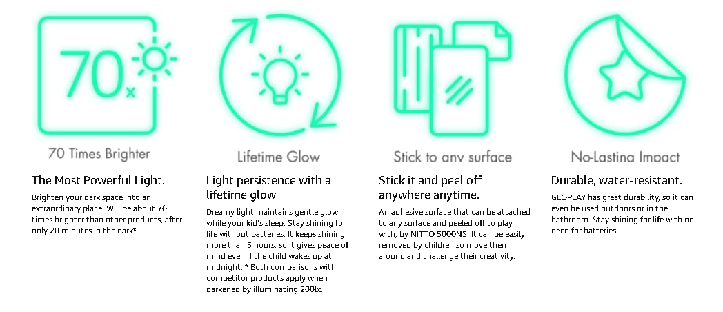 SAFARI ANIMAL GLOW STICKERS