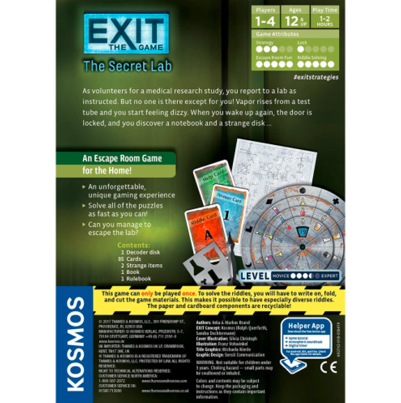 EXIT SECRET LAB ESCAPE ROOM
