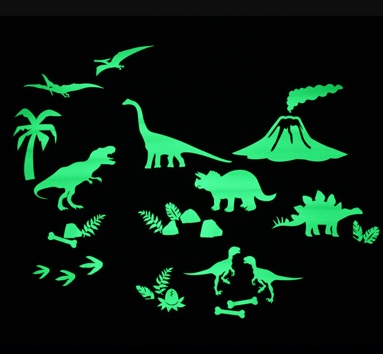 SAFARI ANIMAL GLOW STICKERS