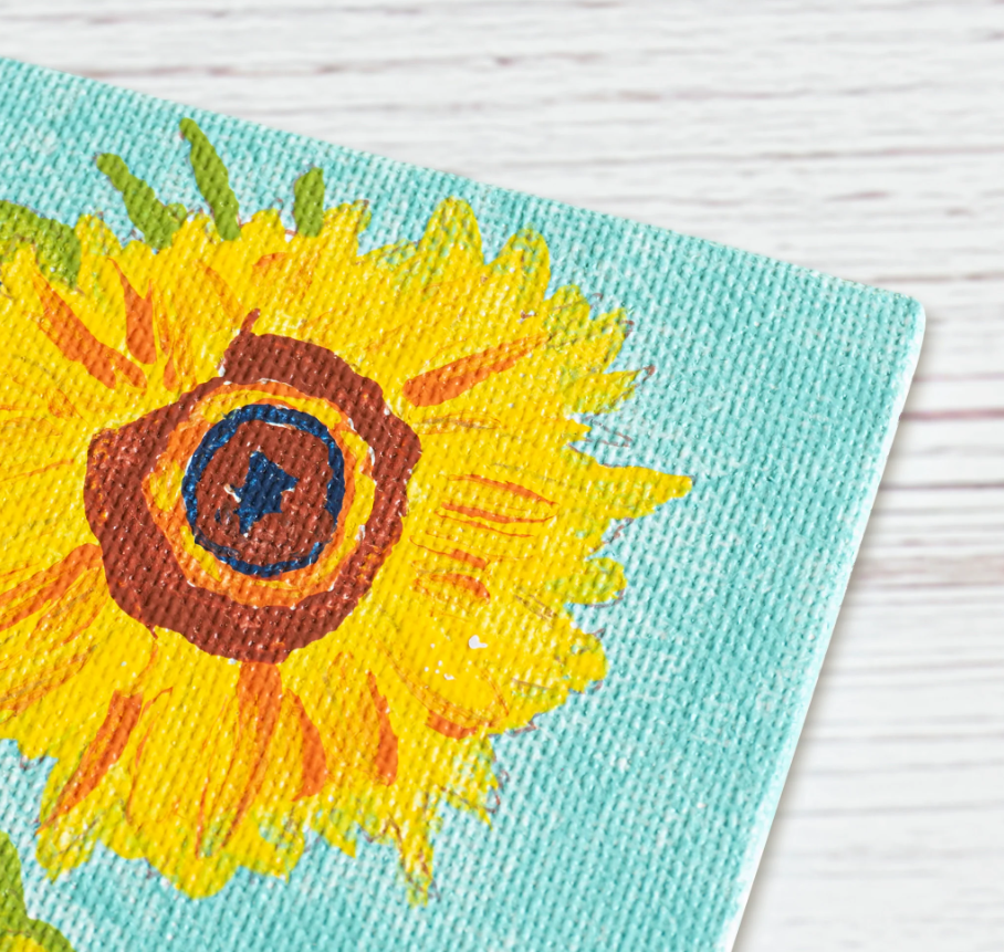 PAINT BY NUMBER SUNFLOWERS