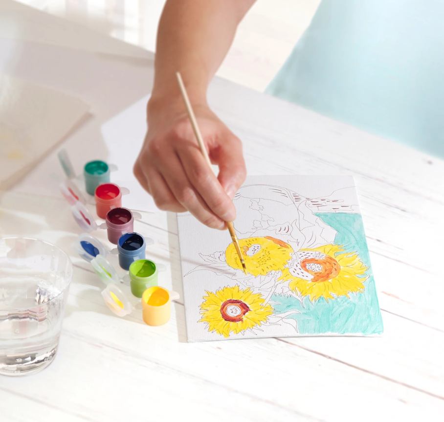 PAINT BY NUMBER SUNFLOWERS