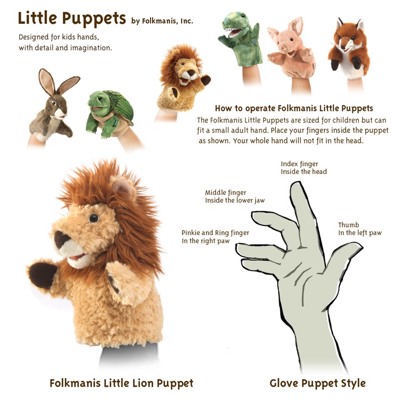 PUPPET LH LION LITTLE HANDS