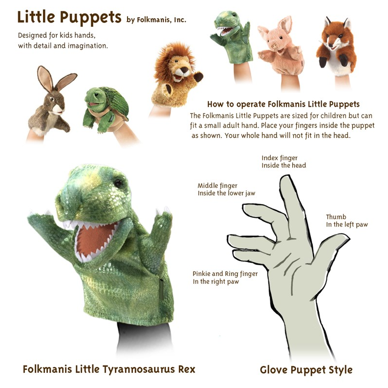 PUPPET LH TREX LITTLE HANDS