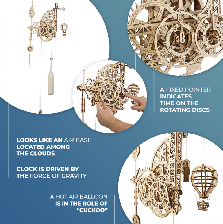 UGEARS AERO CLOCK