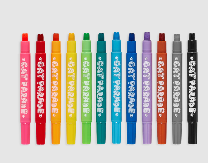 GEL CRAYONS CAT PARADE 12PK