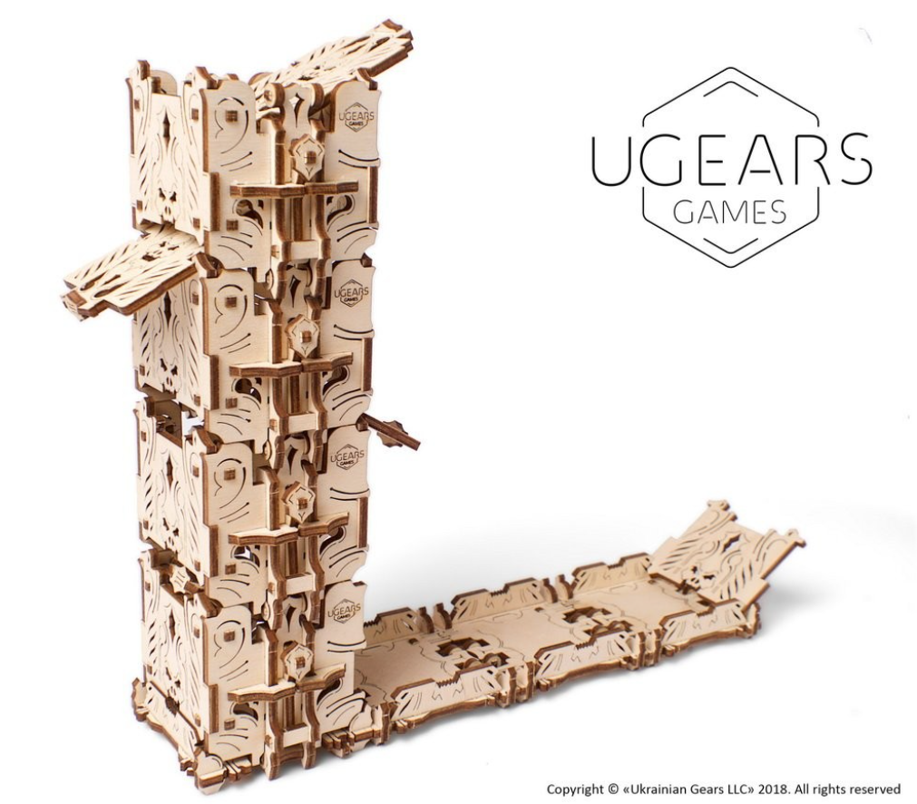 UGEARS MODULAR DICE TOWER