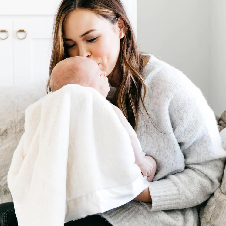 BLANKET SATIN TRIM IVORY