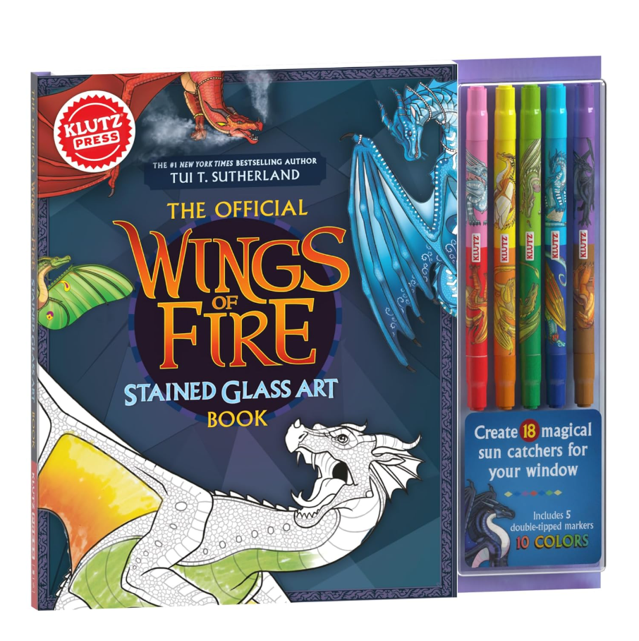 OFFICAL WINGS OF FIRE STAINED GLASS ART BOOK