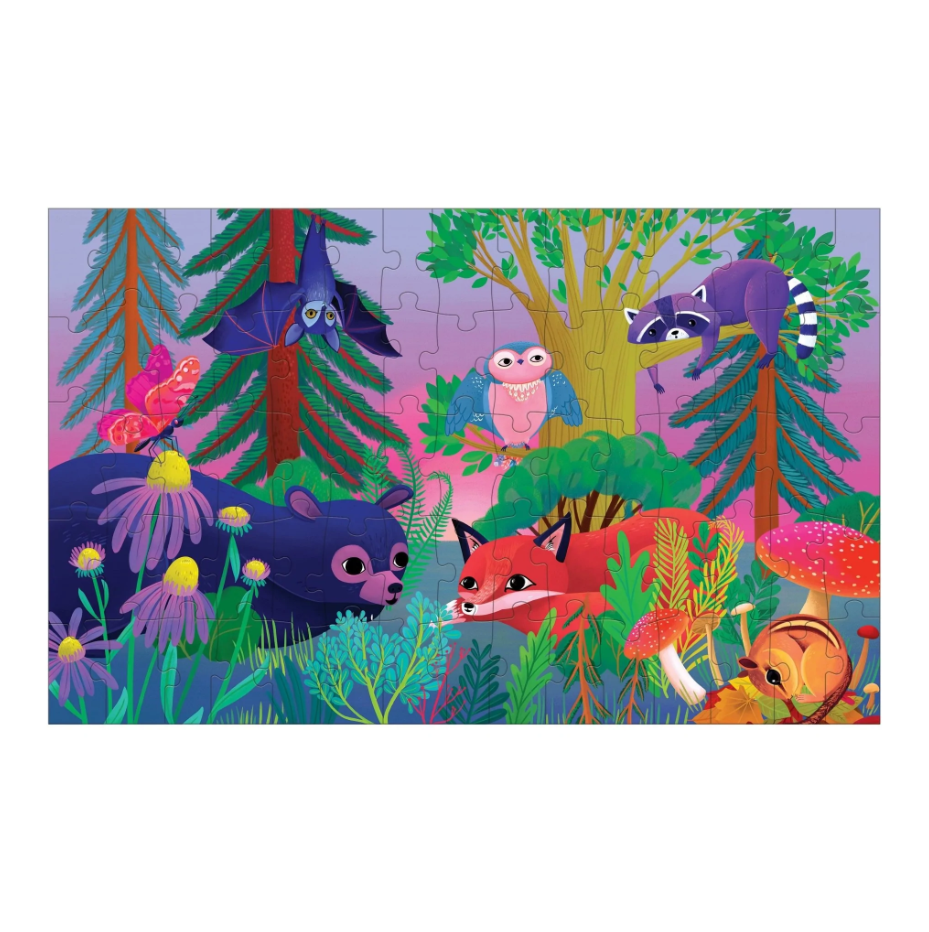 PUZZLE LENTICULAR FOREST DAY & NIGHT 75 PC