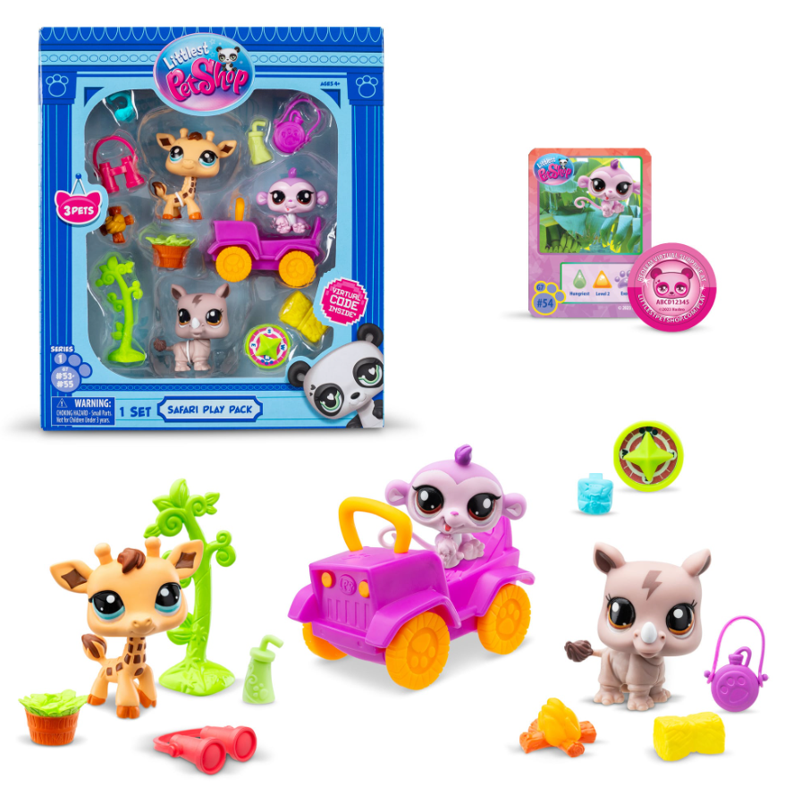 LITTLEST PET SHOP TRIO SAFARI PLAY PACK