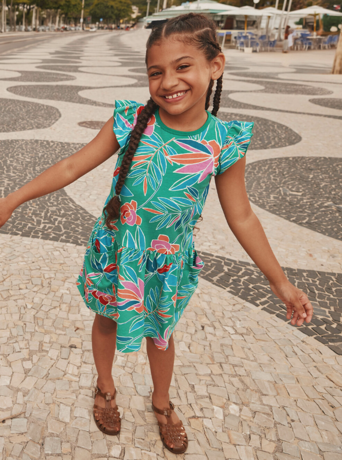 DRESS TROP GARDENIAS