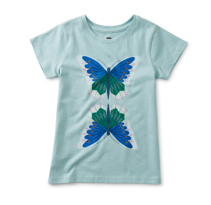 TOP BUTTERFLY BLUE