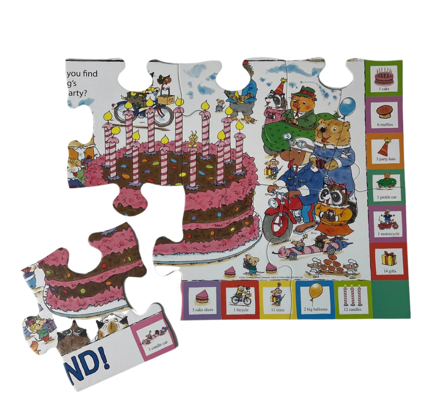 PUZZLE FLOOR BUSY TOWN SEEK & FIND 26PC RICHARD SCARRY