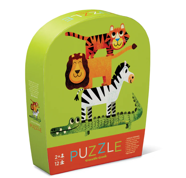 PUZZLE JUNGLE FRIENDS 12PC