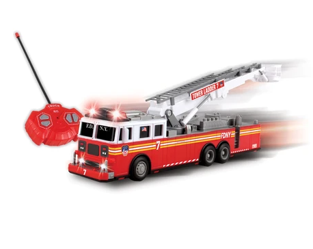 FIRE TRUCK W/ LADDER RC LIGHTS & SOUND