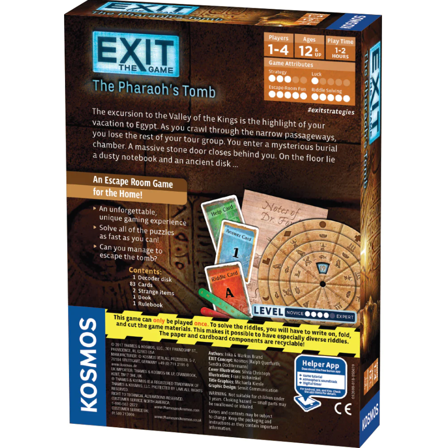 EXIT PHARAOH'S TOMB ESCAPE ROOM