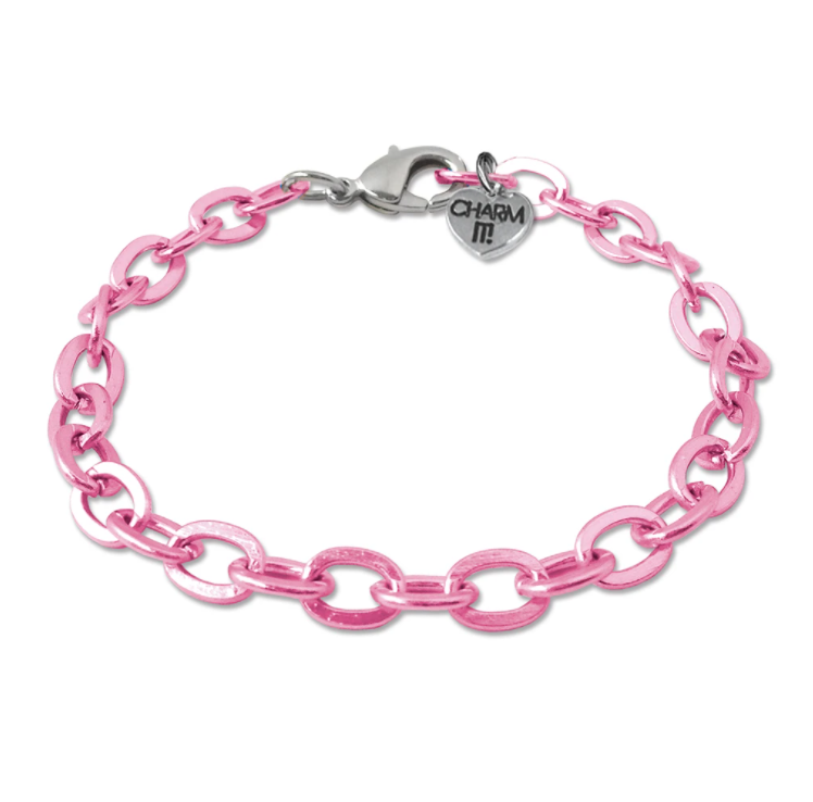 BRACELET CHAIN PINK CHARM IT