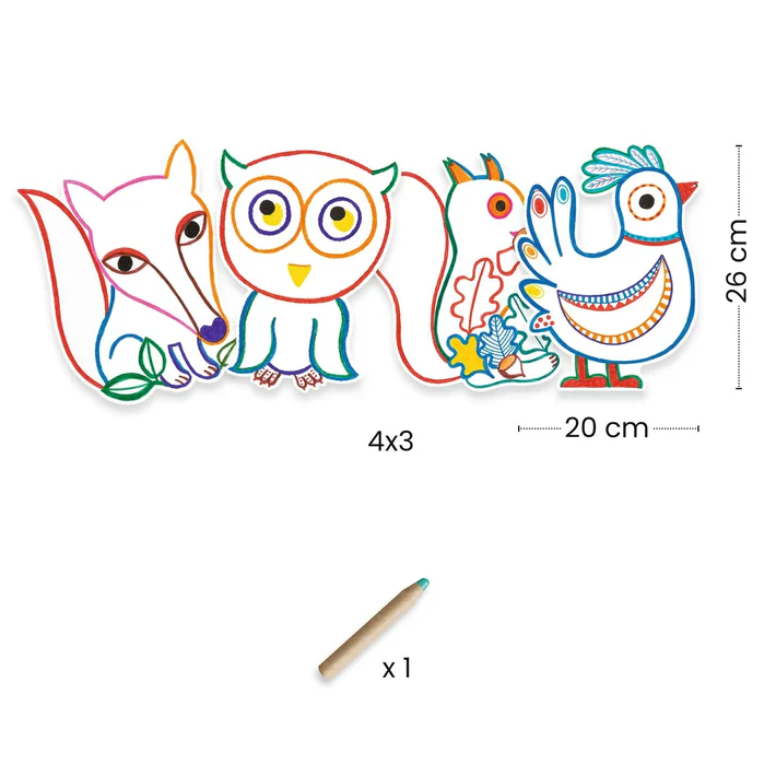 COLORING PAGES FOREST FRIENDS