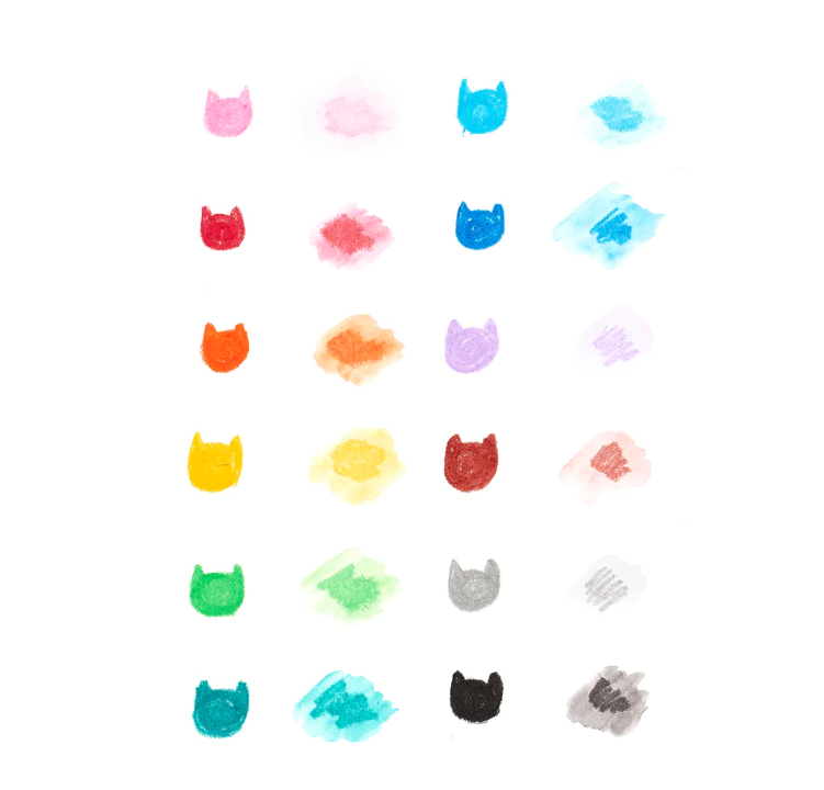 GEL CRAYONS CAT PARADE 12PK