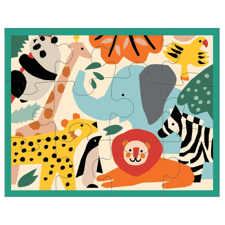 PUZZLE POUCH ZOO ANIMALS