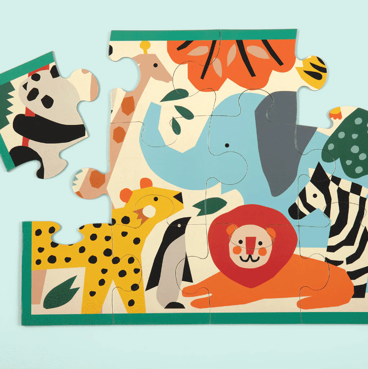 PUZZLE POUCH ZOO ANIMALS