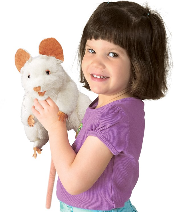 PUPPET MOUSE WHITE