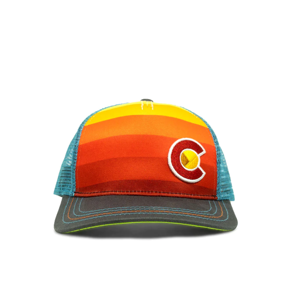 2-3Y TRUCKER  SUNSET FADER HAT: LIL' FIT