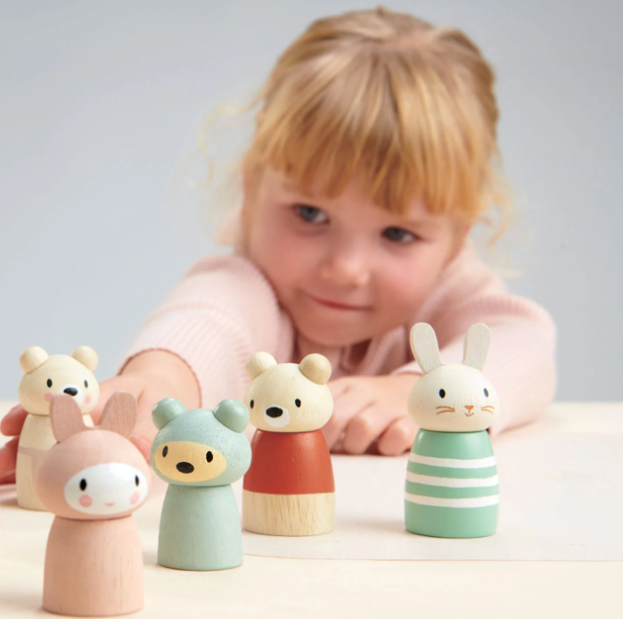 BEAR TALES WOODEN FIGURES