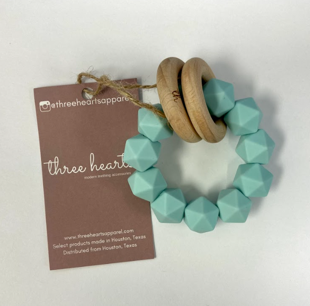 SILICONE TEETHER RATTLE