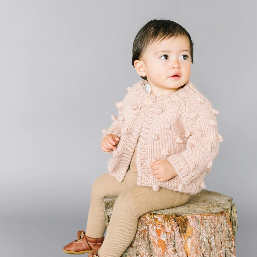 CARDIGAN POPCORN HANDKNIT