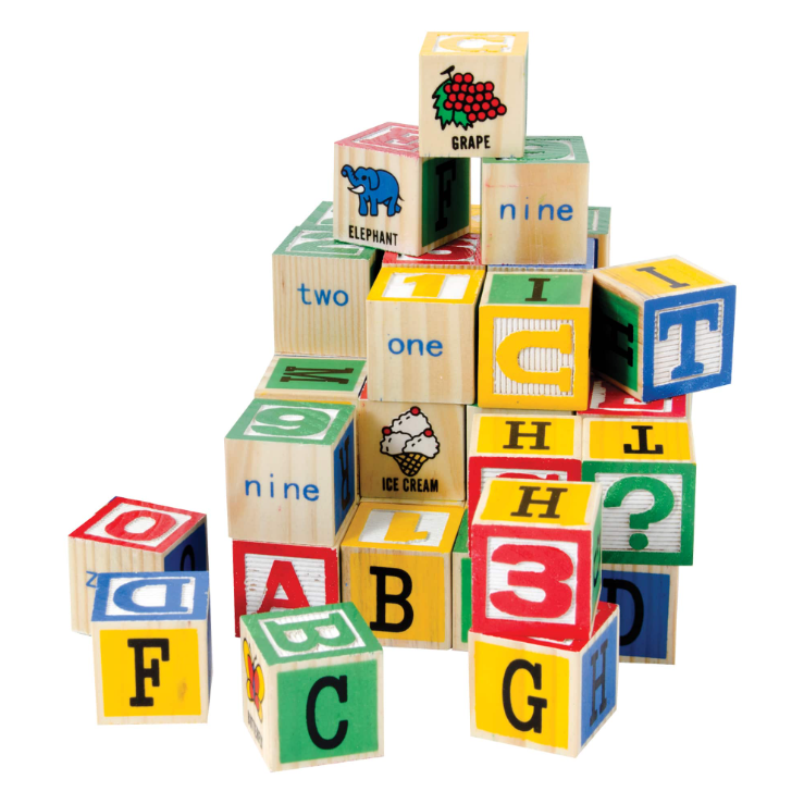 BLOCKS ALPHABET WOODEN