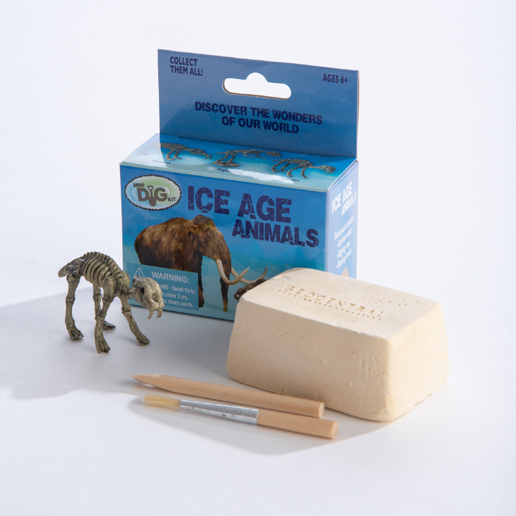 EXCAVATION KIT MINI ICE AGE ANIMALS