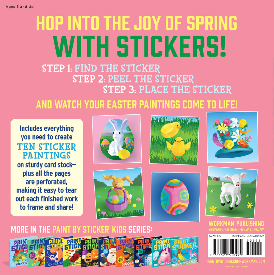 PAINT BY STICKERS:  EASTER  ACTV