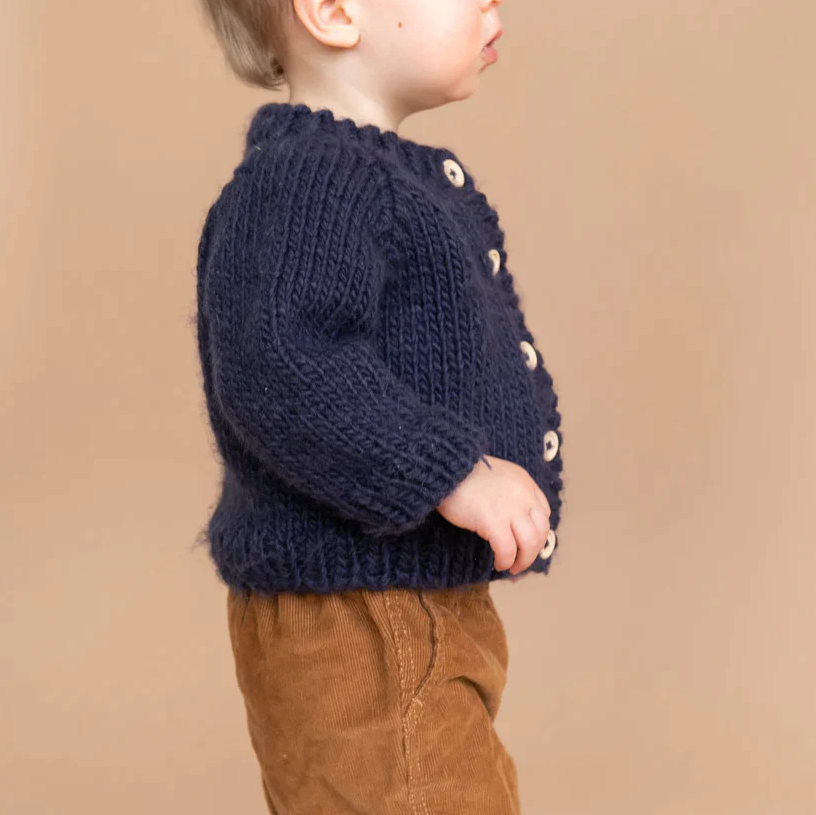 HANDKNIT PLAIN CARDIGAN