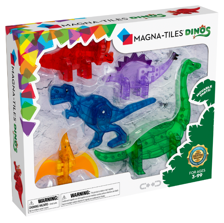 MAGNA TILES DINO 5 PC SET